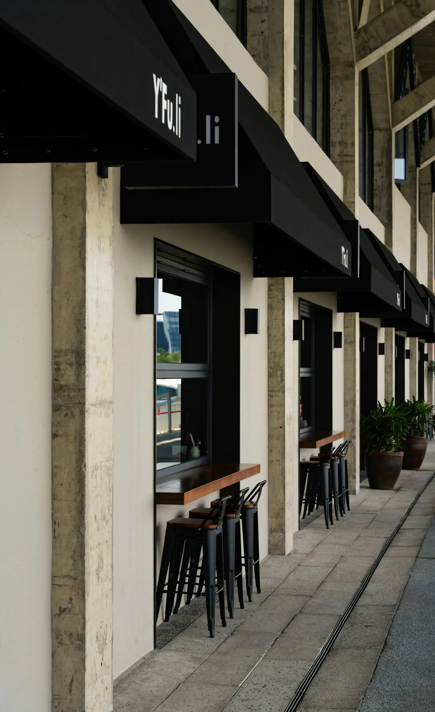 Restaurantterrasse mit Markisen in Wien